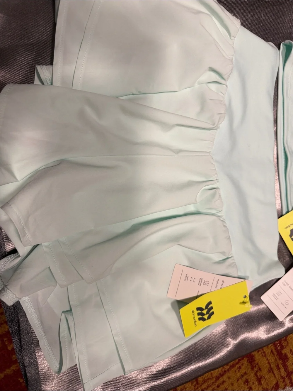 all in motion Mint Green Athletic Crop Top and Skort Set